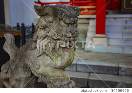 神社和寺廟信仰宗教傳統日本文化神田Akijin Chiyoda-ku東京Shiba Inu石像 54506936