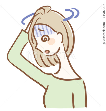 頭昏眼花的婦女的例證 54507006