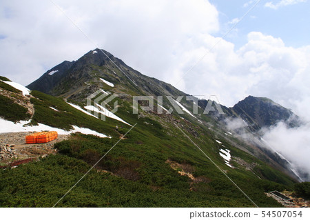Southern Alps Hakuhosansan Tent Longitudinal Look at Hokudake from Hokudake Sanso Southern Alps Hakuhosansan Tent Longitudinal Look at Hokudake from Hokudake Sanso 54507054