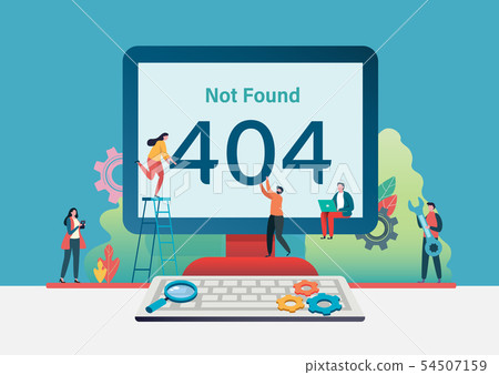 404 error page not found. Vector illustration 54507159