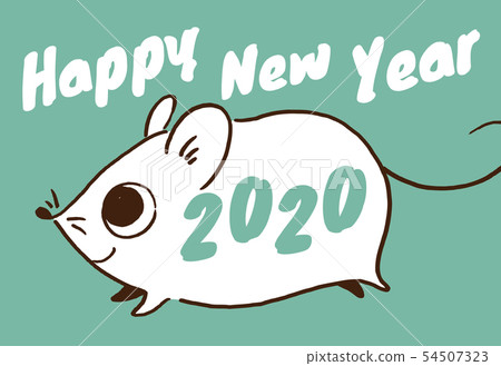 新年賀卡2020 新年賀卡2020 54507323