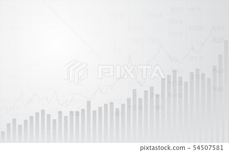 financial bar chart and numbers in stock market 54507581