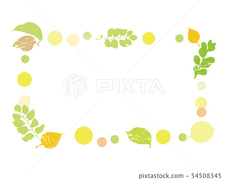 Leaf frame beginning of autumn rectangular Leaf frame beginning of autumn rectangular 54508345