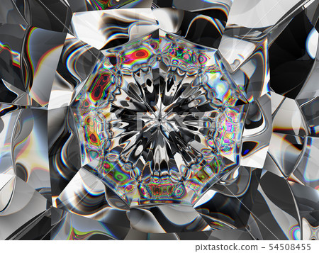 Abstract diamond structure extreme closeup and 54508455