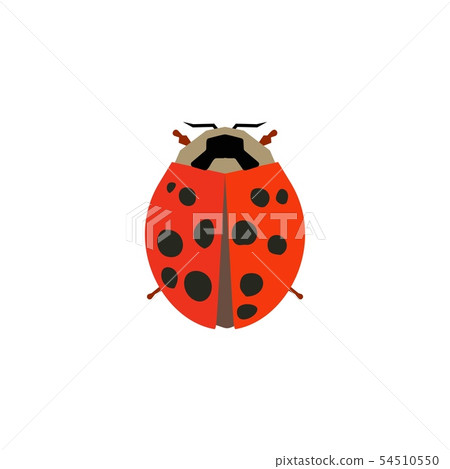 Insect icon in flat style isolated on white background. Vector 54510550