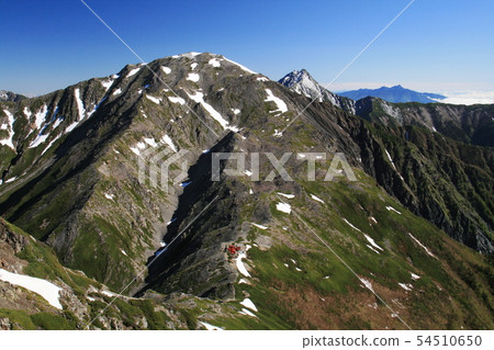 南阿爾卑斯山脈Shiramine Miyama Tent縱向從Nishi-Agri-Tori-dake Mayama,Kita-dake,Yatsugatake遠景的山頂 南阿爾卑斯山脈Shiramine Miyama Tent縱向從Nishi-Agri-Tori-dake Mayama,Kita-dake,Yatsugatake遠景的山頂 54510650