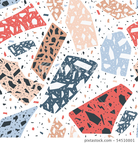Terrazzo floor marble seamless pattern for background vector illustration. Terrazzo floor marble seamless pattern for background vector illustration. 54510801