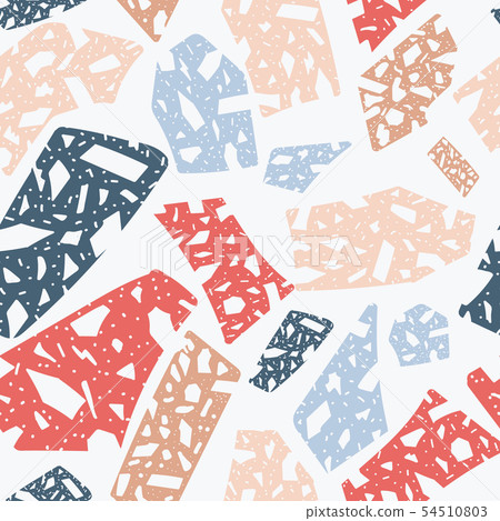 Terrazzo floor or marble abstract texture seamless pattern vector illustration . Terrazzo floor or marble abstract texture seamless pattern vector illustration . 54510803