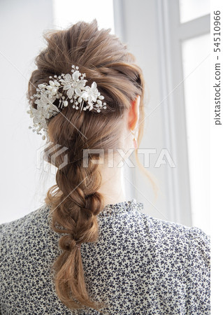 Ponytail Arrangement Woman Japanese Stock Photo 54510966 Pixta