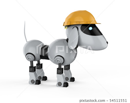 yellow robot dog