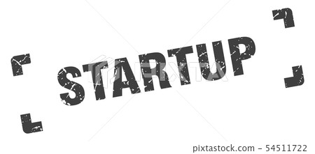startup stamp. startup square grunge sign. startup 54511722