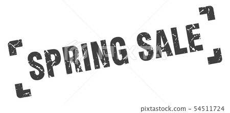 spring sale stamp. spring sale square grunge sign. spring sale stamp. spring sale square grunge sign. 54511724