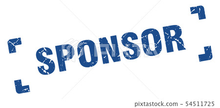 sponsor stamp. sponsor square grunge sign. sponsor 54511725