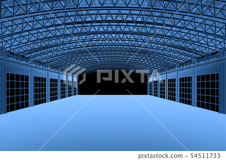 X-ray empty factory interior X-ray empty factory interior 54511733