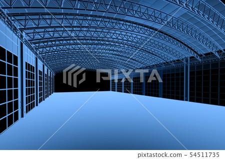 X-ray empty factory interior X-ray empty factory interior 54511735