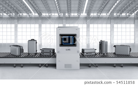 Luggages scan machine 54511858