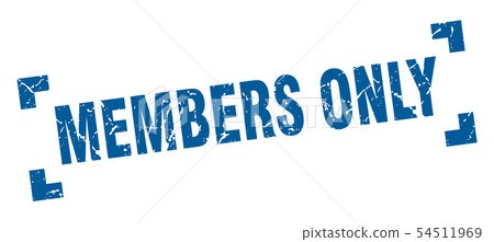 members only stamp. members only square grunge 54511969