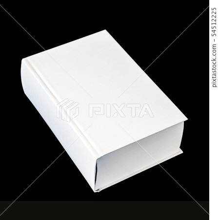 Closed blank dictionary, book isolated on black Closed blank dictionary, book isolated on black 54512225