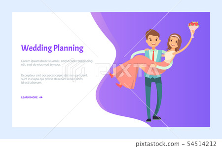 Wedding Planning Bride and Groom Newlywed Couple Wedding Planning Bride and Groom Newlywed Couple 54514212