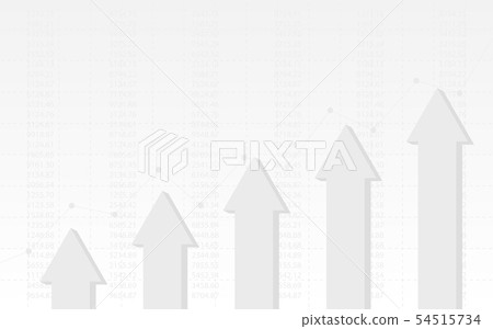 uptrend line graph and up arrow in stock market uptrend line graph and up arrow in stock market 54515734