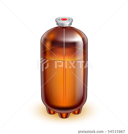 Classic Glass Keg Barrel For Mineral Water Vector Classic Glass Keg Barrel For Mineral Water Vector 54515867