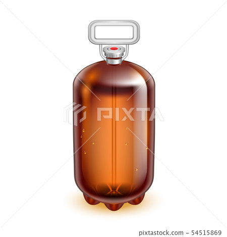 Classic Glass Keg Barrel Plastic Handle Vector Classic Glass Keg Barrel Plastic Handle Vector 54515869