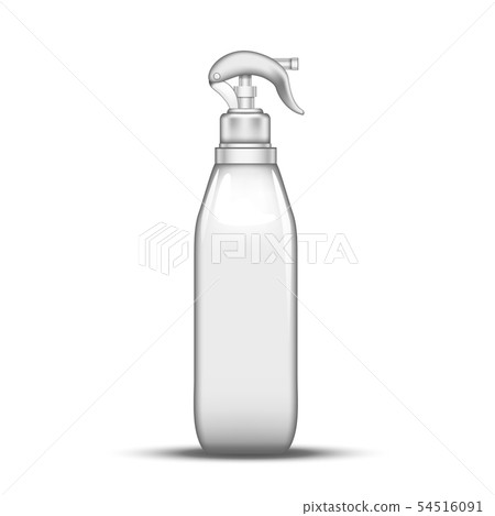Plastic Atomizer Bottle Pulverization Water Vector Plastic Atomizer Bottle Pulverization Water Vector 54516091