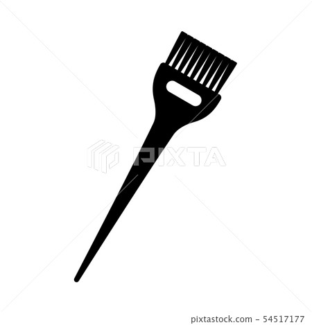 Black and white hair dye brush Black and white hair dye brush 54517177