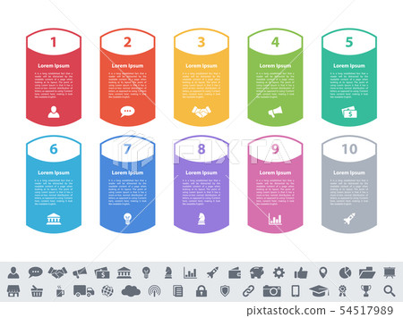 Infographic design business concept with 10 steps Infographic design business concept with 10 steps 54517989