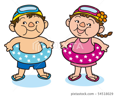 Swimming in the sea Swimming in the sea 54518029