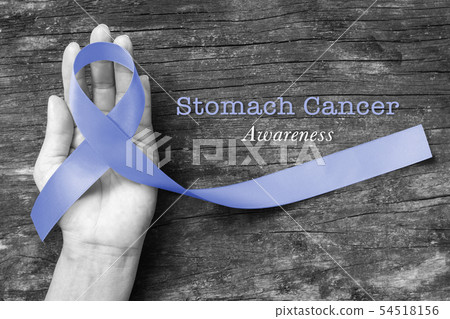 Periwinkle ribbon with Stomach cancer awareness Periwinkle ribbon with Stomach cancer awareness 54518156