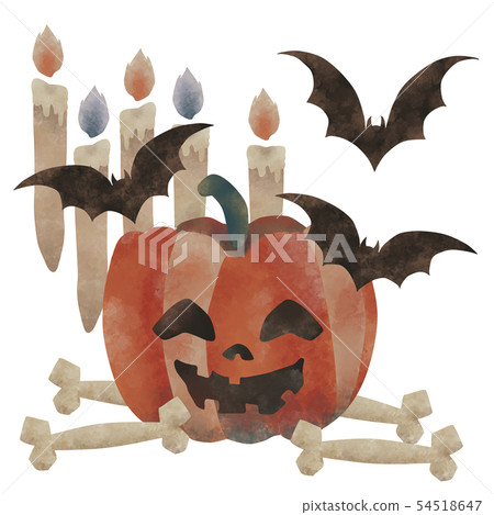 萬聖節傑克O燈籠蝙蝠 54518647