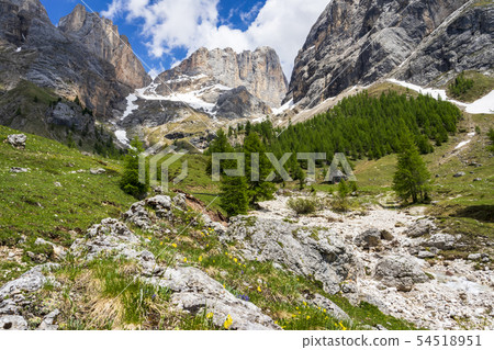 Amazing view of the Marmolada massif. Val Rosalia, 54518951