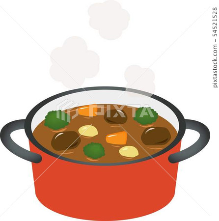 Beef stew in a pot Beef stew in a pot 54521528