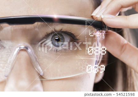 Futuristic smart glasses 54521598