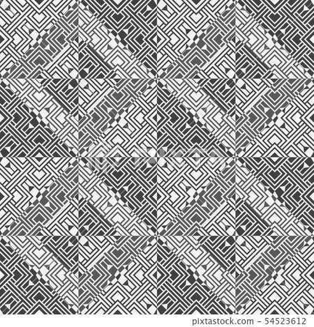 Monochrome seamless abstract pattern. Monochrome seamless abstract pattern. 54523612