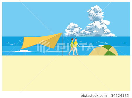 Camp sea surf tent dog Camp sea surf tent dog 54524185