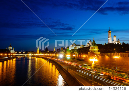 Moscow Kremlin after sunset Moscow Kremlin after sunset 54524526