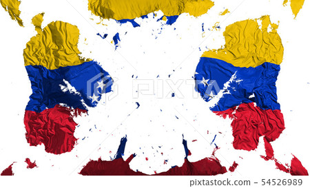 Scattered Venezuela flag Scattered Venezuela flag 54526989