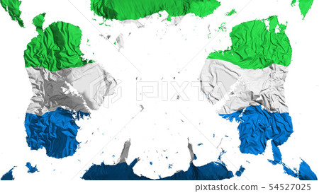 Scattered Sierra Leone flag Scattered Sierra Leone flag 54527025