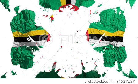 Scattered Dominica flag Scattered Dominica flag 54527157