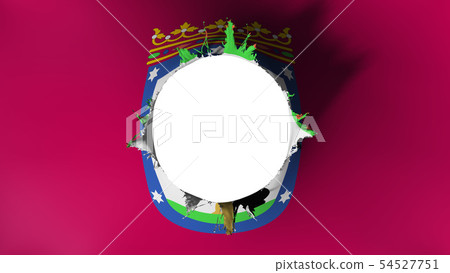 Madrid flag ripped apart 54527751