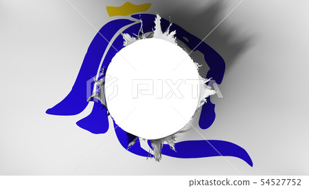 Luxembourg city flag ripped apart Luxembourg city flag ripped apart 54527752