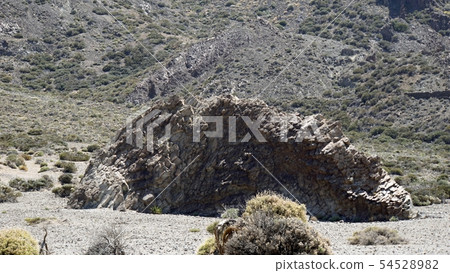 huge rock formations in teide park 54528982