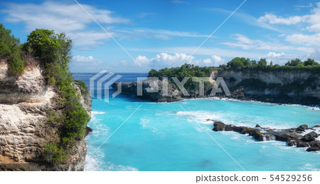 View on the blue lagune. Indonesia 54529256