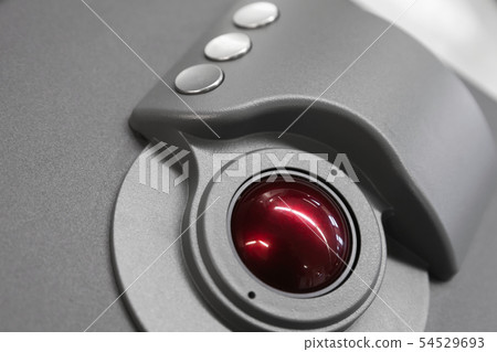 Red trackball, close up Red trackball, close up 54529693