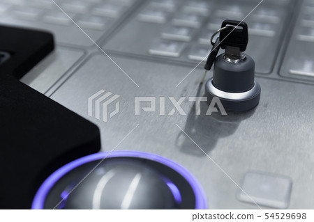 Steel keyboard and security lock key 54529698