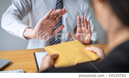 Anti bribery and corruption concept, Business man 54529783