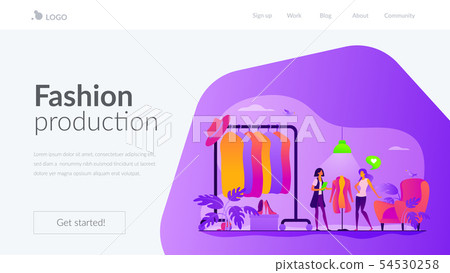 Fashion house landing page template 54530258