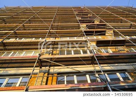 scaffolding before installation of the thermal scaffolding before installation of the thermal 54530695
